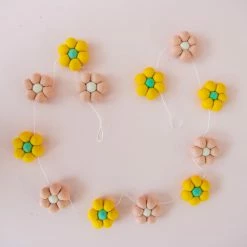 Ohitsperfect Kids Birthday Flower Felt Banner