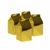 Ohitsperfect Kids Birthday Metallic Gold Milk Boxes 10pk