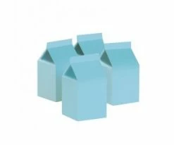 Ohitsperfect Kids Birthday Milk Boxes Pastel Blue 10pk