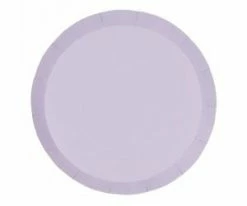 Ohitsperfect 9" Round Lilac Dinner Plate 10pk Kids Birthday