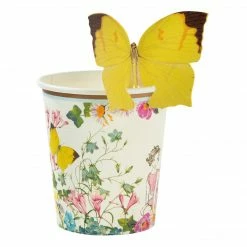 Ohitsperfect Kids Birthday Fairy Paper Cups With Butterfly Detail