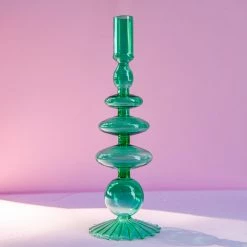 Ohitsperfect Green Emerald Jewelled Candle Holder