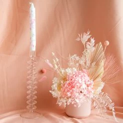 Ohitsperfect Dazzle Bar Clear Ripple Glass Candle Holder