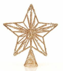 Ohitsperfect Wire Gold Star Christmas Tree Topper