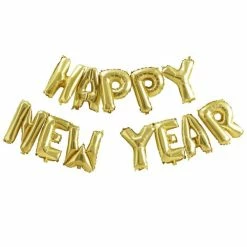 Ohitsperfect Gold Happy New Year Balloon Garland