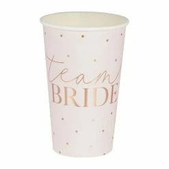 Ohitsperfect Bridal Shower & Hens Rose Gold Team Bride Large Hen Party Cups