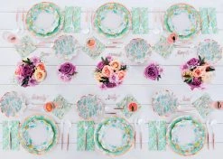 Ohitsperfect Blossoms Wavy Paper Appetiser/Dessert Bowl Bridal Shower & Hens