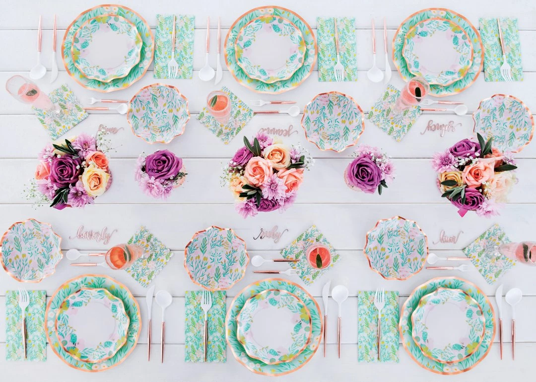 Ohitsperfect Blossoms Wavy Paper Appetiser/Dessert Bowl Bridal Shower & Hens 4 Ohitsperfect Blossoms Wavy Paper Appetiser/Dessert Bowl Bridal Shower & Hens