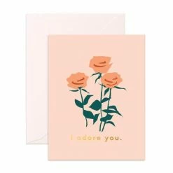 Ohitsperfect I Adore You Roses Greeting Card