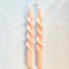 Ohitsperfect Twist Candle - Pale Peach 28cm