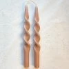 Ohitsperfect Bridal Shower & Hens Twist Candle - Sandstone 28cm