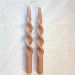Ohitsperfect Bridal Shower & Hens Twist Candle - Sandstone 28cm