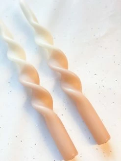 Ohitsperfect Twist Duo Toned Candle - Caramel Cream 28cm