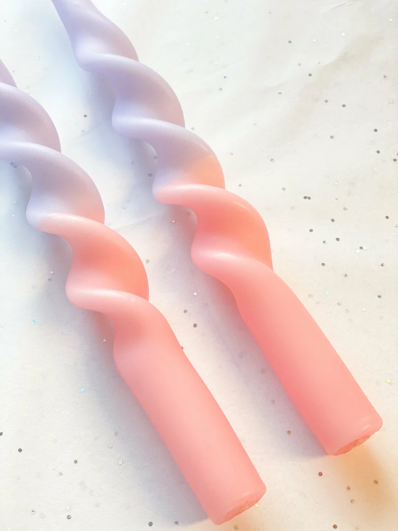 Ohitsperfect Bridal Shower & Hens Twist Duo Toned Candle - Bubble Gum 28cm 4 Ohitsperfect Bridal Shower & Hens Twist Duo Toned Candle - Bubble Gum 28cm