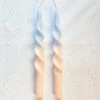 Ohitsperfect Twist Duo Toned Candle - Peach Blue Moon 28cm 1 Ohitsperfect Twist Duo Toned Candle - Peach Blue Moon 28cm