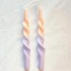 Ohitsperfect Dazzle Bar Twist Duo Toned Candle - Passionfruit Peach 28cm