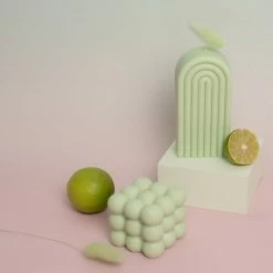 Ohitsperfect Pink Bubble Cube Candle