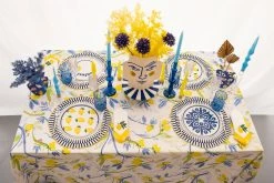 Ohitsperfect Lemon Embroidered Napkin Set Table Linen