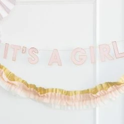 Ohitsperfect It's A Girl Baby Shower Banner