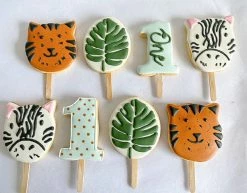 Ohitsperfect Kids Birthday Jungle Safari Cookie Pops