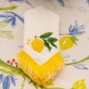Ohitsperfect Lemon Embroidered Napkin Set Table Linen