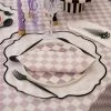 Ohitsperfect Checkmate Lilac Napkin Set Table Linen