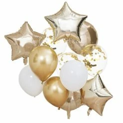 Ohitsperfect Metallic Gold Balloon Bunch Adult Birthday