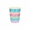 Ohitsperfect Mermaid Scalloped Fringe Cups Kids Birthday