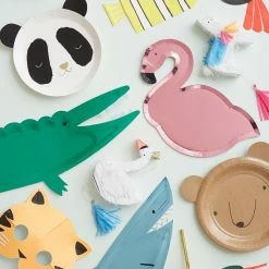 Ohitsperfect Pink Flamingo Paper Plates