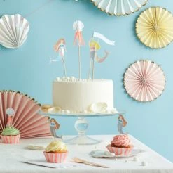 Ohitsperfect Let's Be Mermaids Cake Toppers Kids Birthday