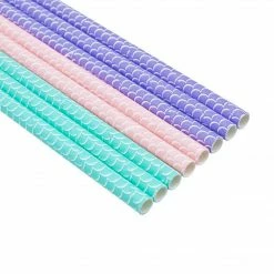 Ohitsperfect Kids Birthday Mermaid Paper Straws