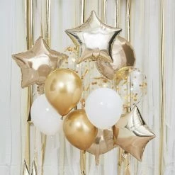 Ohitsperfect Metallic Gold Balloon Bunch Adult Birthday