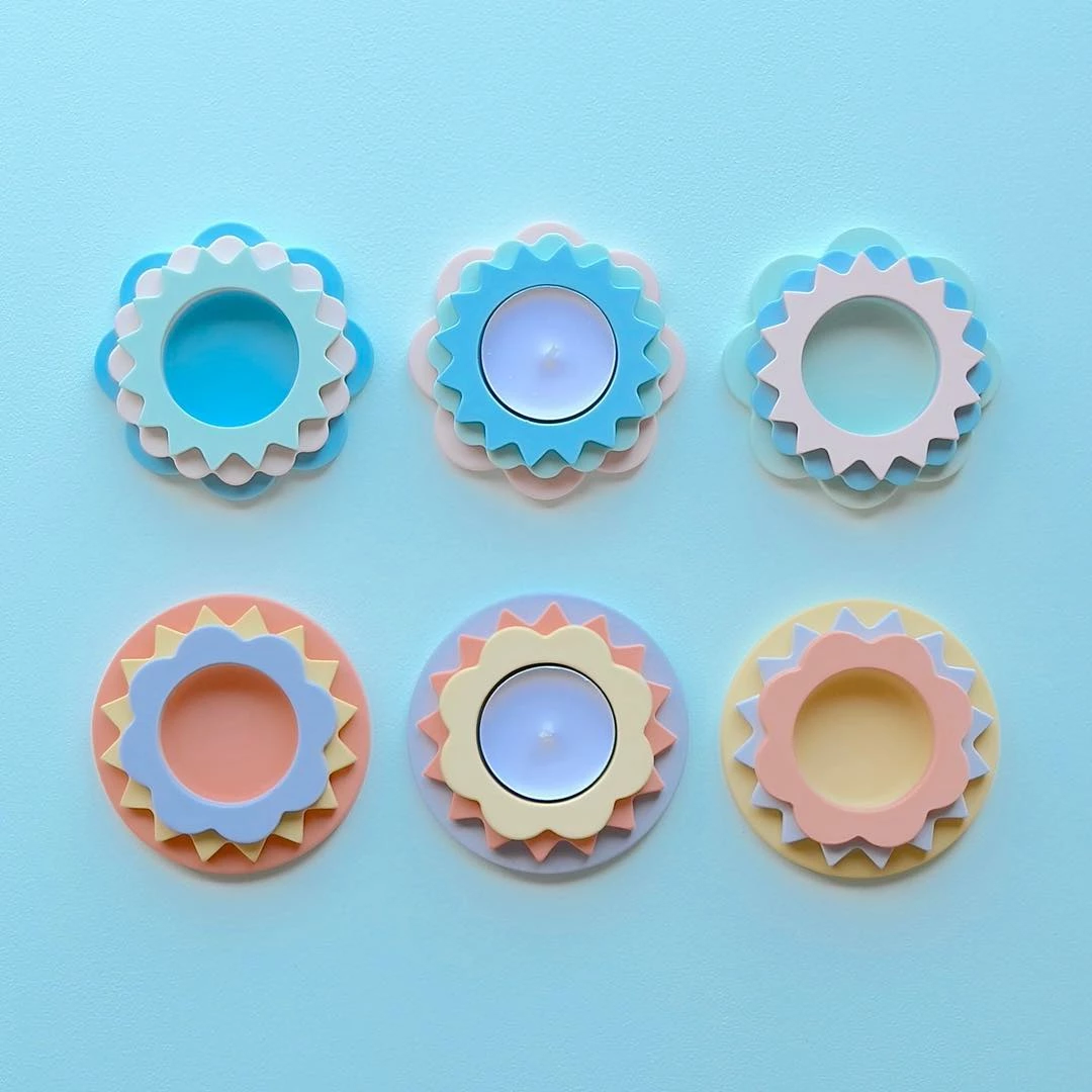 Ohitsperfect Hearth Tea Lights - Pastels Pink 4 Ohitsperfect Hearth Tea Lights - Pastels Pink