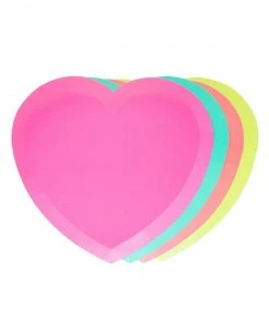 Ohitsperfect I Heart Neon Paper Plates