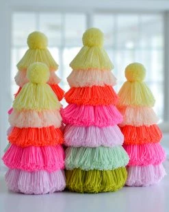Ohitsperfect Neon Sherbet Tassel Christmas Tree