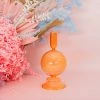 Ohitsperfect Apricot Ball Candle Holder Gold