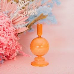 Ohitsperfect Apricot Ball Candle Holder Gold