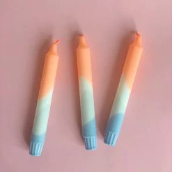 Ohitsperfect Kids Birthday Orange Sherbet Dip Dyed Candle