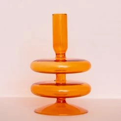 Ohitsperfect Apricot Duo Saucer Candle Holder