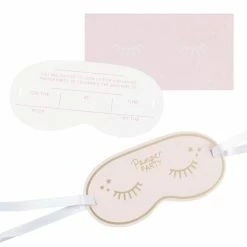 Ohitsperfect Stationery Gold Foiled Eye Mask Shaped Pamper Party Invitations