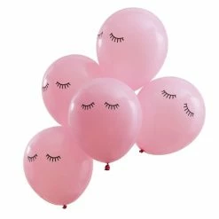 Ohitsperfect Pink Sleepy Eyes Pamper Party Balloons Kids Birthday