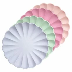 Ohitsperfect Multicolour Eco Large Pastel Plates Bridal Shower & Hens