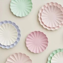 Ohitsperfect Multicolour Eco Large Pastel Plates Bridal Shower & Hens