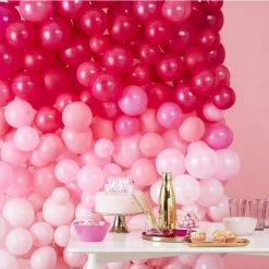 Ohitsperfect Bridal Shower & Hens Ombre Pink Balloon Wall Decoration