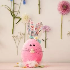 Ohitsperfect Pink Floral Bunny Easter Egg