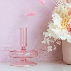 Ohitsperfect Bridal Shower & Hens Blush Single Saucer Candle Holder