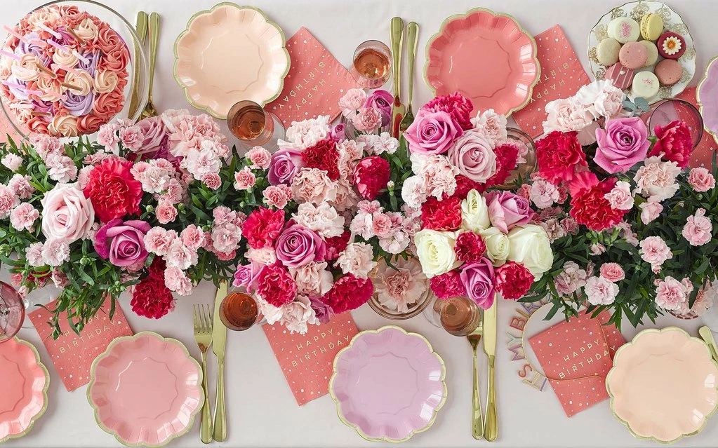 Ohitsperfect Rose Plates Bridal Shower & Hens 4 Ohitsperfect Rose Plates Bridal Shower & Hens