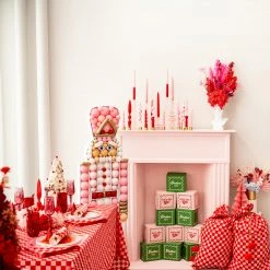 Ohitsperfect Red Pink Checkered Santa Sack 7 Ohitsperfect Red Pink Checkered Santa Sack