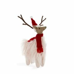 Ohitsperfect Pink Reindeer With Red Scarf