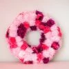 Ohitsperfect Christmas Pink Tinsel Pom Pom Wreath 1 Ohitsperfect Christmas Pink Tinsel Pom Pom Wreath